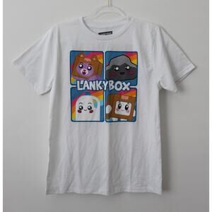 LankyBox Youth T-Shirt Short Sleeve White Size XL NWOT